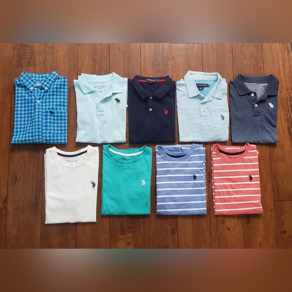 SOLD- Boys Abercrombie/Polo Shirt Bundle - Picture 1 of 13